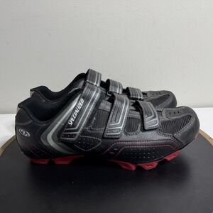 Specialized Shoes Mens Size 11 Black MTB Cycling SPD Hook & Loop 6110-4044 Bike
